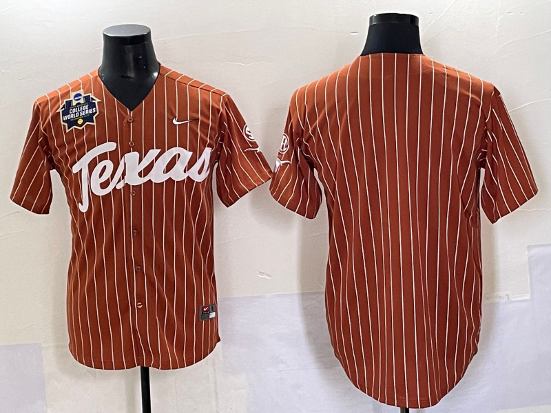 Men Texas Longhorns blank brown Nike joint Name NCAA 2025 Jersey style 3->ncaa teams->NCAA Jersey